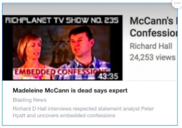 Madeleine McCann is Dead